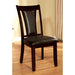 BRENT Dark Cherry/Espresso Side Chair (2/CTN) - U&U Home Budget Furniture (Carteret, NJ)