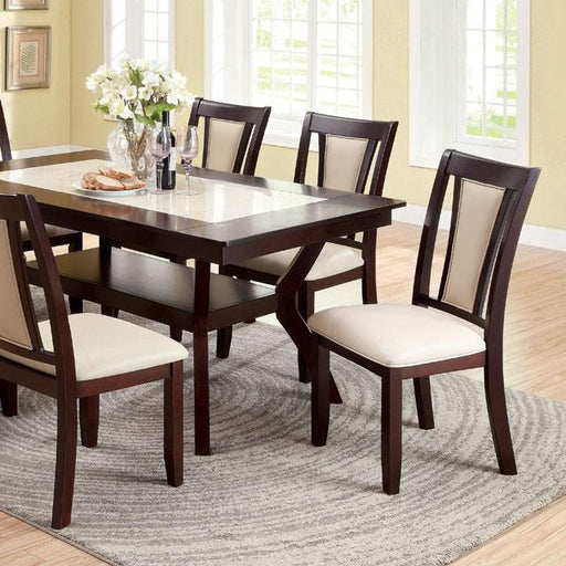Brent 7 Pc Dining Table Set - U&U Home Budget Furniture (Carteret, NJ)