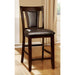 BRENT II Dark Cherry/Espresso Counter Ht. Chair (2/CTN) - U&U Home Budget Furniture (Carteret, NJ)