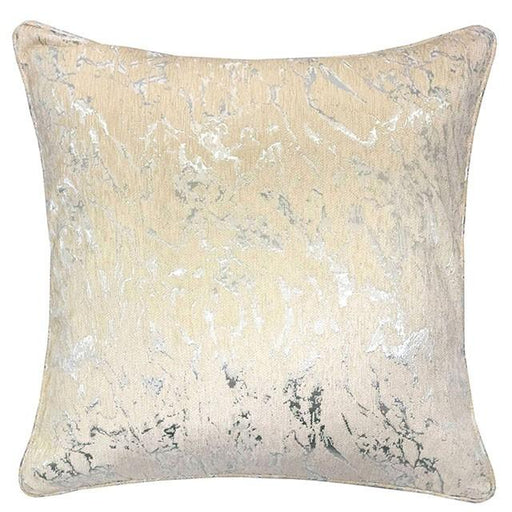 Bria Light Beige 20" X 20" Pillow, Ecru - U&U Home Budget Furniture (Carteret, NJ)