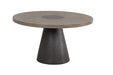 Broager 5 Pc Dining Table Set (Light Gray Caster Chairs) - U&U Home Budget Furniture (Carteret, NJ)