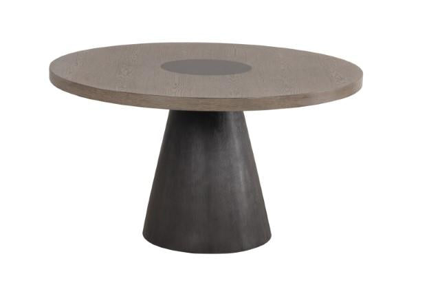 Broager 5 Pc Dining Table Set (Light Gray Swivel Chairs) - U&U Home Budget Furniture (Carteret, NJ)