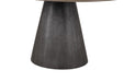 Broager 5 Pc Dining Table Set (White Caster Chairs) Rustic Oak - U&U Home Budget Furniture (Carteret, NJ)