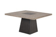 Broager 5 Pc Dining Table Set (White Swivel Chairs) - U&U Home Budget Furniture (Carteret, NJ)