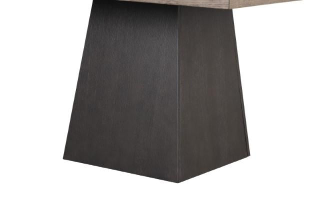 Broager 5 Pc Dining Table Set (White Caster Chairs) Walnut - U&U Home Budget Furniture (Carteret, NJ)