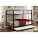 BROCKET Black Metal Full/Full Bunk Bed - U&U Home Budget Furniture (Carteret, NJ)