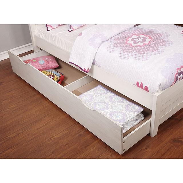 BROGAN Antique White Trundle/Drawers - U&U Home Budget Furniture (Carteret, NJ)