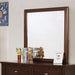 Brogan Brown Cherry Mirror - U&U Home Budget Furniture (Carteret, NJ)