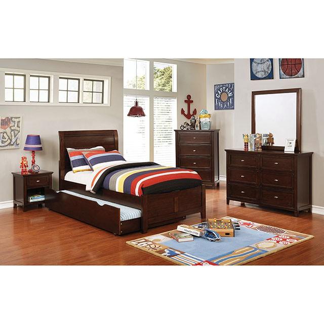 BROGAN Brown Cherry Trundle/Drawers - U&U Home Budget Furniture (Carteret, NJ)