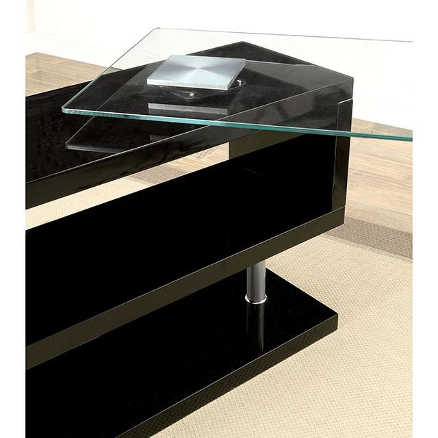BRONWEN Black Desk - U&U Home Budget Furniture (Carteret, NJ)