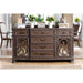 ARCADIA Rustic Natural Tone, Ivory Dining Table - U&U Home Budget Furniture (Carteret, NJ)
