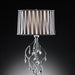 Arya Black/Chrome Table Lamp, Hanging Crystal - U&U Home Budget Furniture (Carteret, NJ)