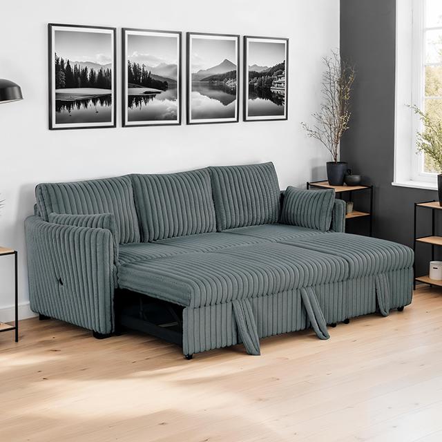 Denholme Sectional w/ Pull Out - U&U Home Budget Furniture (Carteret, NJ)