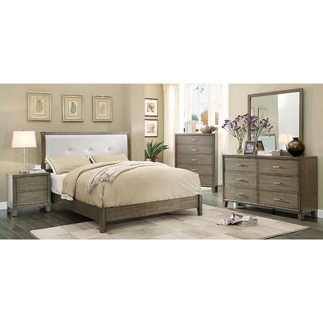 ENRICO I Gray Media Chest - U&U Home Budget Furniture (Carteret, NJ)