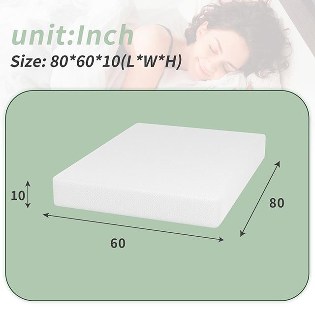 Coreopsis 10" Queen Memory Foam Wave Comfort - U&U Home Budget Furniture (Carteret, NJ)