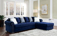 WILMINGTON Sectional, Blue - U&U Home Budget Furniture (Carteret, NJ)