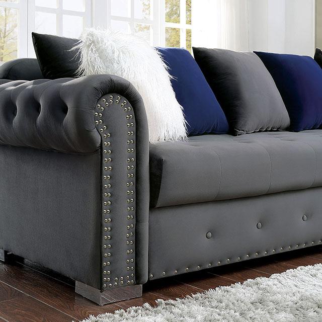 WILMINGTON Sectional, Gray - U&U Home Budget Furniture (Carteret, NJ)