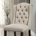 Wingback Chair, Beige (2/CTN) - U&U Home Budget Furniture (Carteret, NJ)