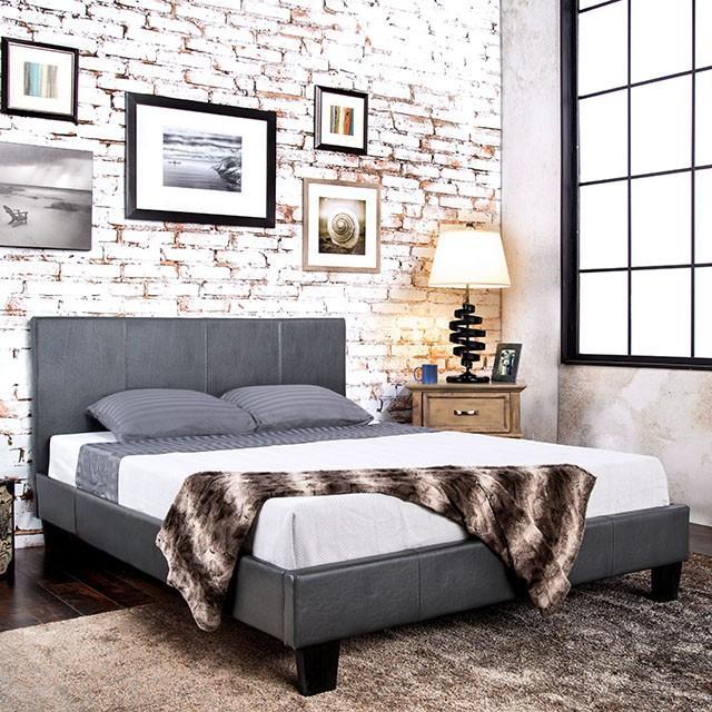 Winn Park Bed Espresso, Velvet, & White - U&U Home Budget Furniture (Carteret, NJ)