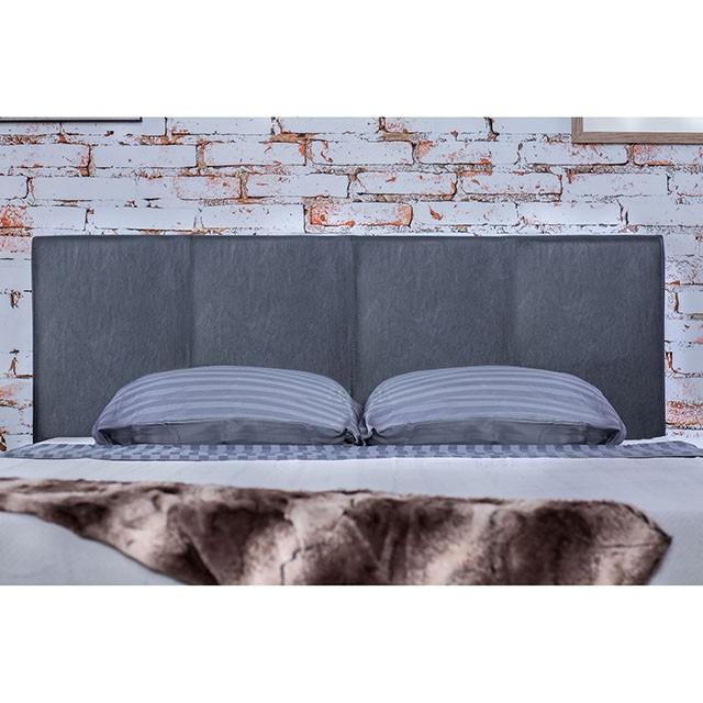 Winn Park Cal.King, E.King, Twin, & Full Bed Chrome, Gray, Brown, & Chrome - U&U Home Budget Furniture (Carteret, NJ)