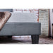 Winn Park Cal.King, E.King, Twin, & Full Bed Chrome, Gray, Brown, & Chrome - U&U Home Budget Furniture (Carteret, NJ)