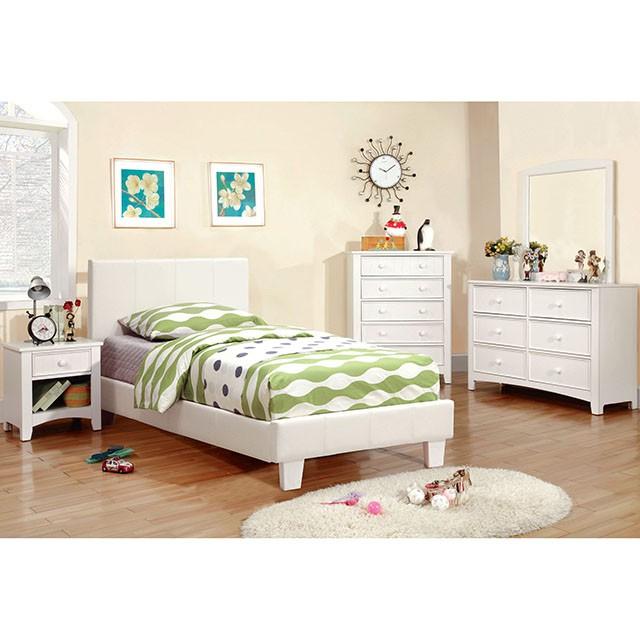 Winn Park Cal.King, E.King, Twin, & Full Bed Chrome, Gray, Brown, & Chrome - U&U Home Budget Furniture (Carteret, NJ)