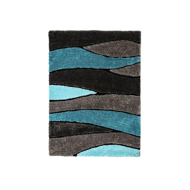 Winnipeg Gray/Blue 5' X 8' Area Rug - U&U Home Budget Furniture (Carteret, NJ)