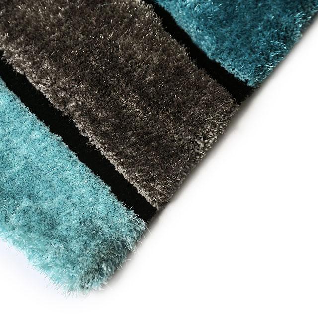 Winnipeg Gray/Blue 5' X 8' Area Rug - U&U Home Budget Furniture (Carteret, NJ)