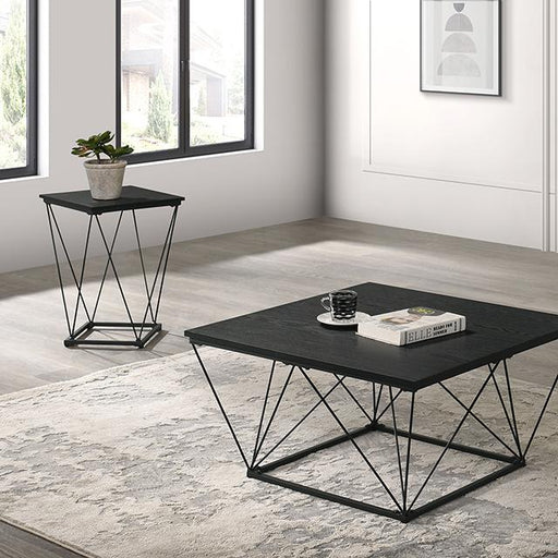 Whetstone 3 Pc. Table Set Black - U&U Home Budget Furniture (Carteret, NJ)