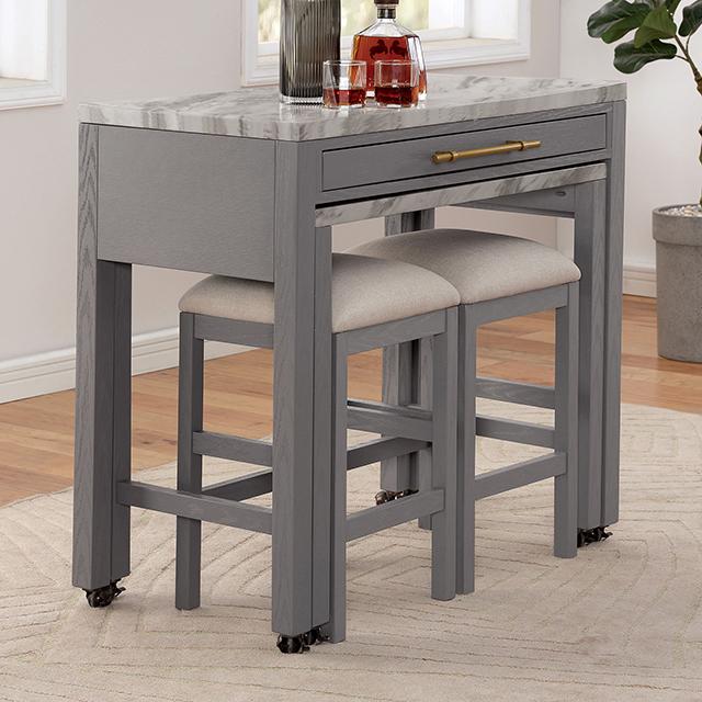 WHITEHALL Counter Ht. Table - U&U Home Budget Furniture (Carteret, NJ)