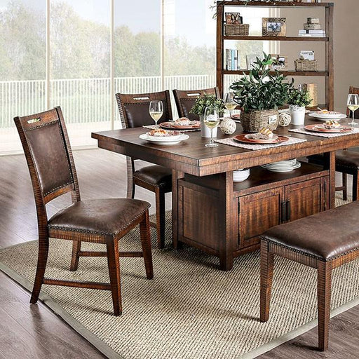 Wichita Light Walnut Dining Table - U&U Home Budget Furniture (Carteret, NJ)