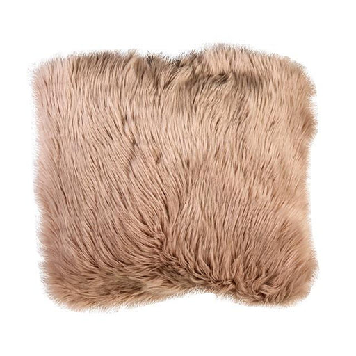Wendy Blush 20" X 20" Pillow, Fur Blush (2/CTN) - U&U Home Budget Furniture (Carteret, NJ)