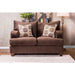 WESSINGTON Chocolate Love Seat - U&U Home Budget Furniture (Carteret, NJ)