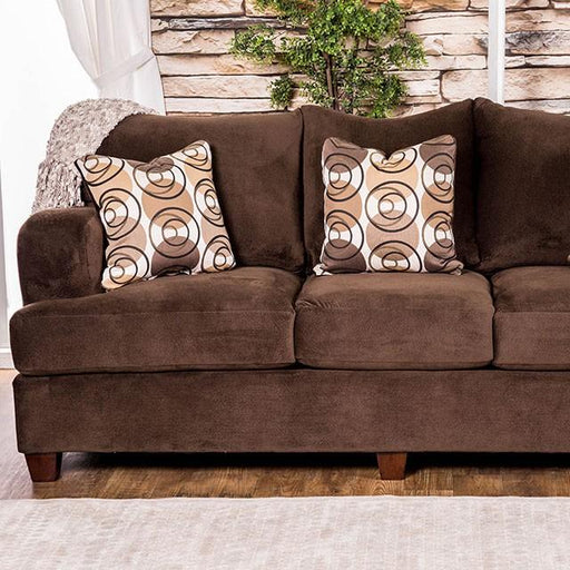 WESSINGTON Chocolate Sofa - U&U Home Budget Furniture (Carteret, NJ)