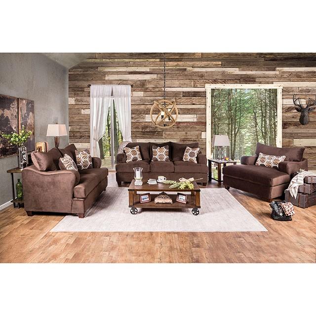 WESSINGTON Chocolate Sofa - U&U Home Budget Furniture (Carteret, NJ)