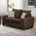 WEST ACTION Loveseat, Chocolate - U&U Home Budget Furniture (Carteret, NJ)
