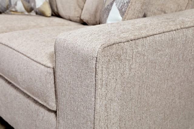 WEST ACTION Loveseat, Beige - U&U Home Budget Furniture (Carteret, NJ)
