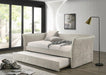 Yuri Twin Daybed w/ Trundle Beige - U&U Home Budget Furniture (Carteret, NJ)