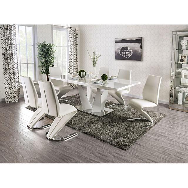 Zain 7 Pc Dining Table Set - U&U Home Budget Furniture (Carteret, NJ)