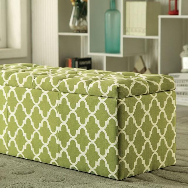 Zaira Storage Ottoman - U&U Home Budget Furniture (Carteret, NJ)