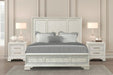 Stella Mia E.King & Queen Bed White & White - U&U Home Budget Furniture (Carteret, NJ)