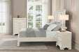 Stella Mia E.King & Queen Bed White & White - U&U Home Budget Furniture (Carteret, NJ)