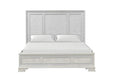 Stella Mia E.King & Queen Bed White & White - U&U Home Budget Furniture (Carteret, NJ)