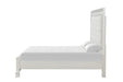 Stella Mia E.King & Queen Bed White & White - U&U Home Budget Furniture (Carteret, NJ)