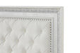 Stella Mia E.King & Queen Bed White & White - U&U Home Budget Furniture (Carteret, NJ)