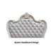 Ventresca E.King & Queen Bed White & Chrome - U&U Home Budget Furniture (Carteret, NJ)
