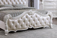 Ventresca 4 & 5 Piece Queen Bedroom Set White & Chrome - U&U Home Budget Furniture (Carteret, NJ)
