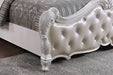 Ventresca 4 & 5 Piece Queen Bedroom Set White & Chrome - U&U Home Budget Furniture (Carteret, NJ)