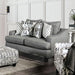 Verne Bluish Gray Love Seat - U&U Home Budget Furniture (Carteret, NJ)
