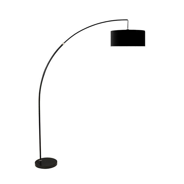 Jess Black Arch Lamp - U&U Home Budget Furniture (Carteret, NJ)